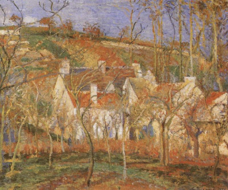 Camille Pissarro The Red Roofs Germany oil painting art